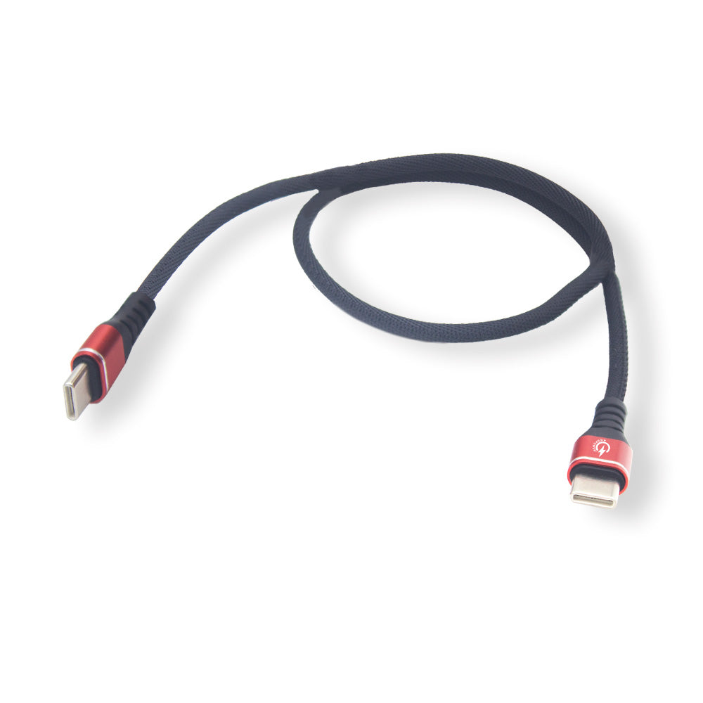 7 1/2" male USBC to male USBC Heavy Duty Rated Phone Charging Cable