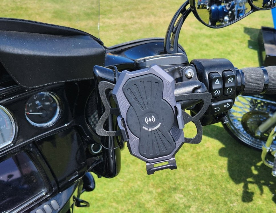 Metal Inductive Charging Phone Mount, Vibration Damping, IP67