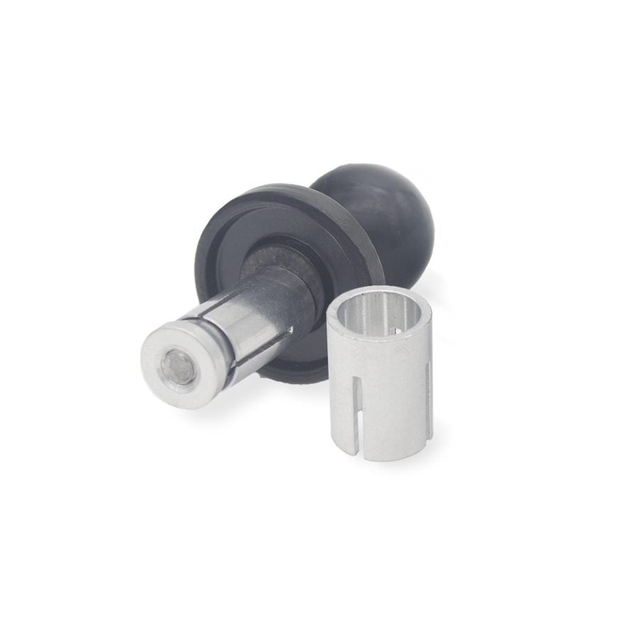 Stem Mount Bracket is designed to fit holes of 1/2" and 11/16". 24mm (15/16") articulating ball