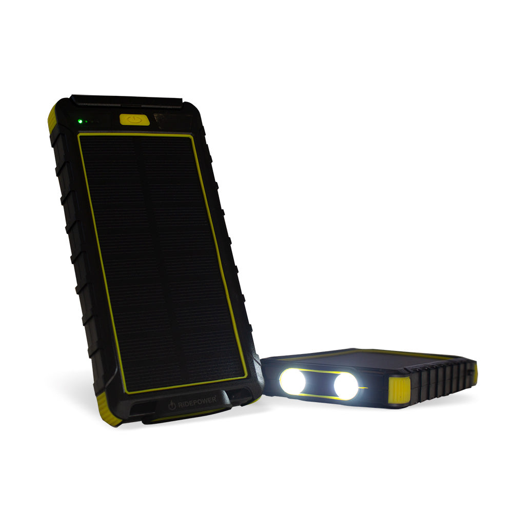 Solar Power Bank with USB Ports for charging phones or electronic devices LED light 10,000 mAh