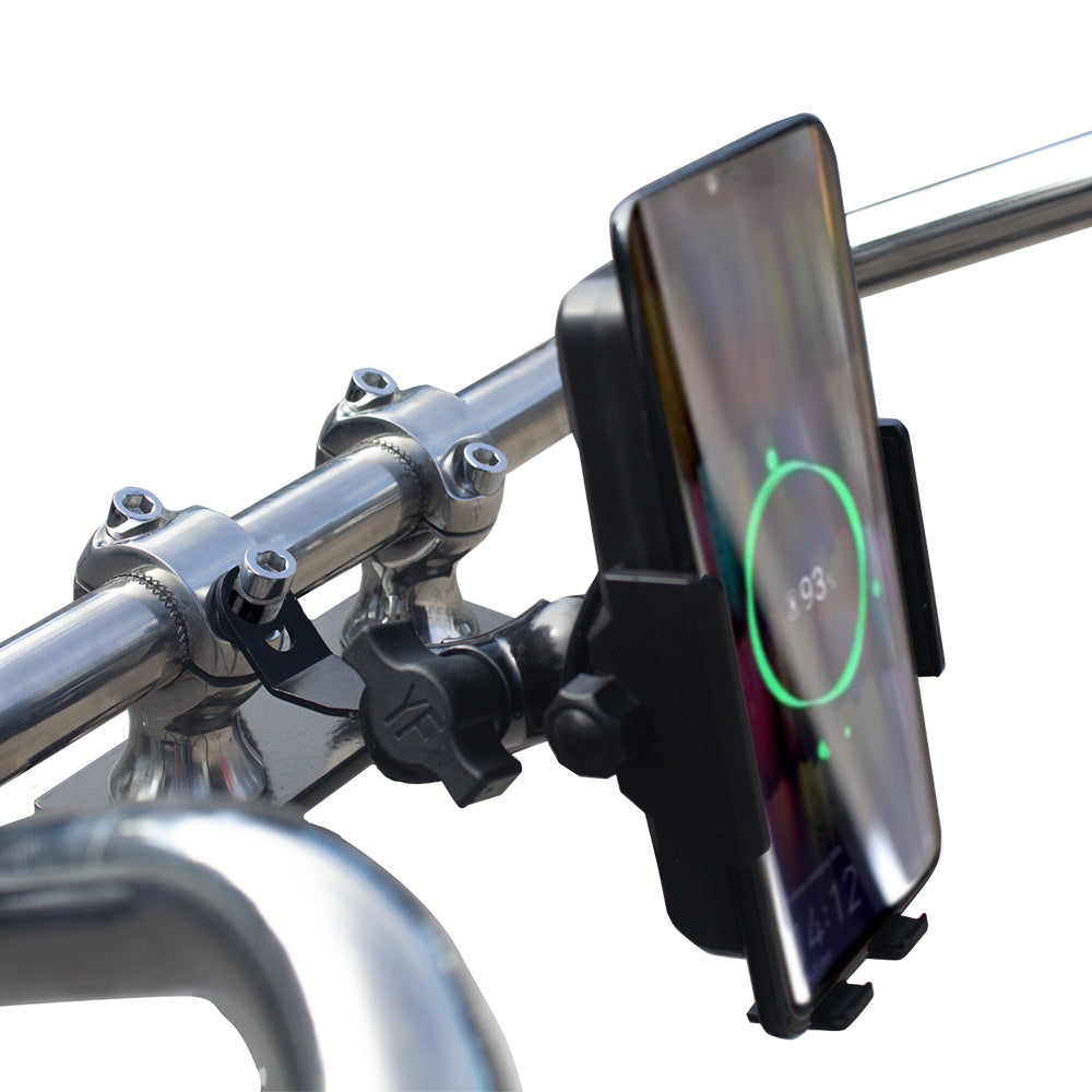 Mirror or Stem Mounting Bracket with 1" ball for Phone Mounts with Articulating Ball RidePower