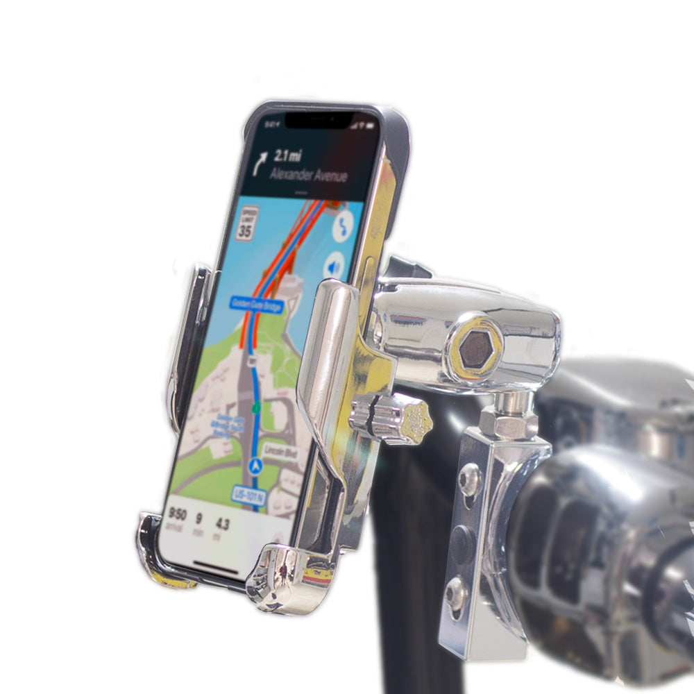 Chrome Metal Phone Mounts in stock