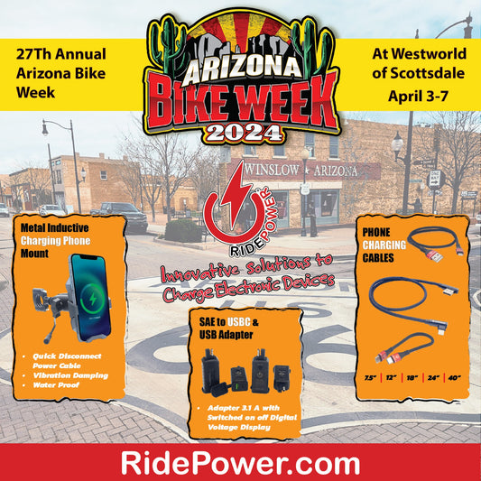 Visit RidePower Arizona Bikeweek 2024 April 3 to 7 at Westworld