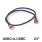 24-inch USBC to USBC phone charging and data cable 