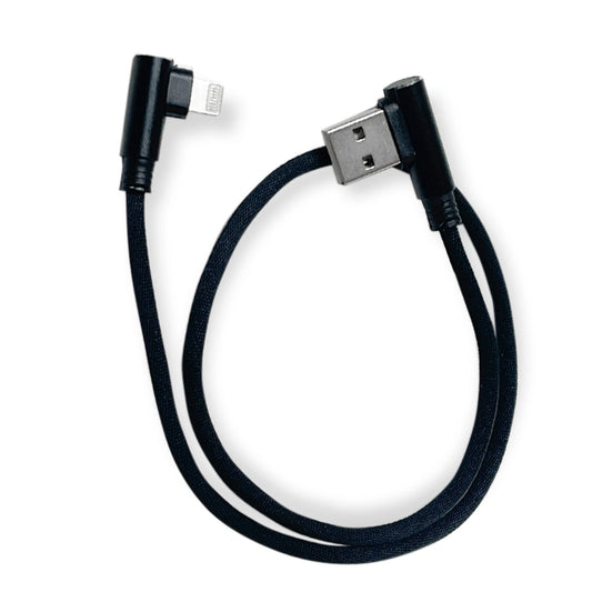 18" 90‑Degree USB‑A / Lightning High Performance Charging and Data Cable