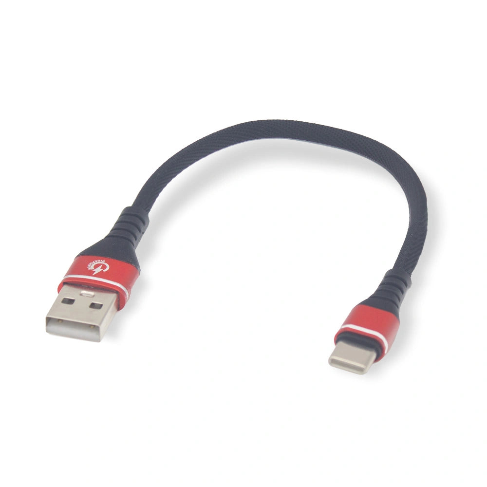 7 1/2" High Performance Phone Charging Data Cable USB-A / USB-C