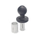 Stem Mount Bracket is designed to fit holes of 1/2" and 11/16". 24mm (15/16") articulating ball