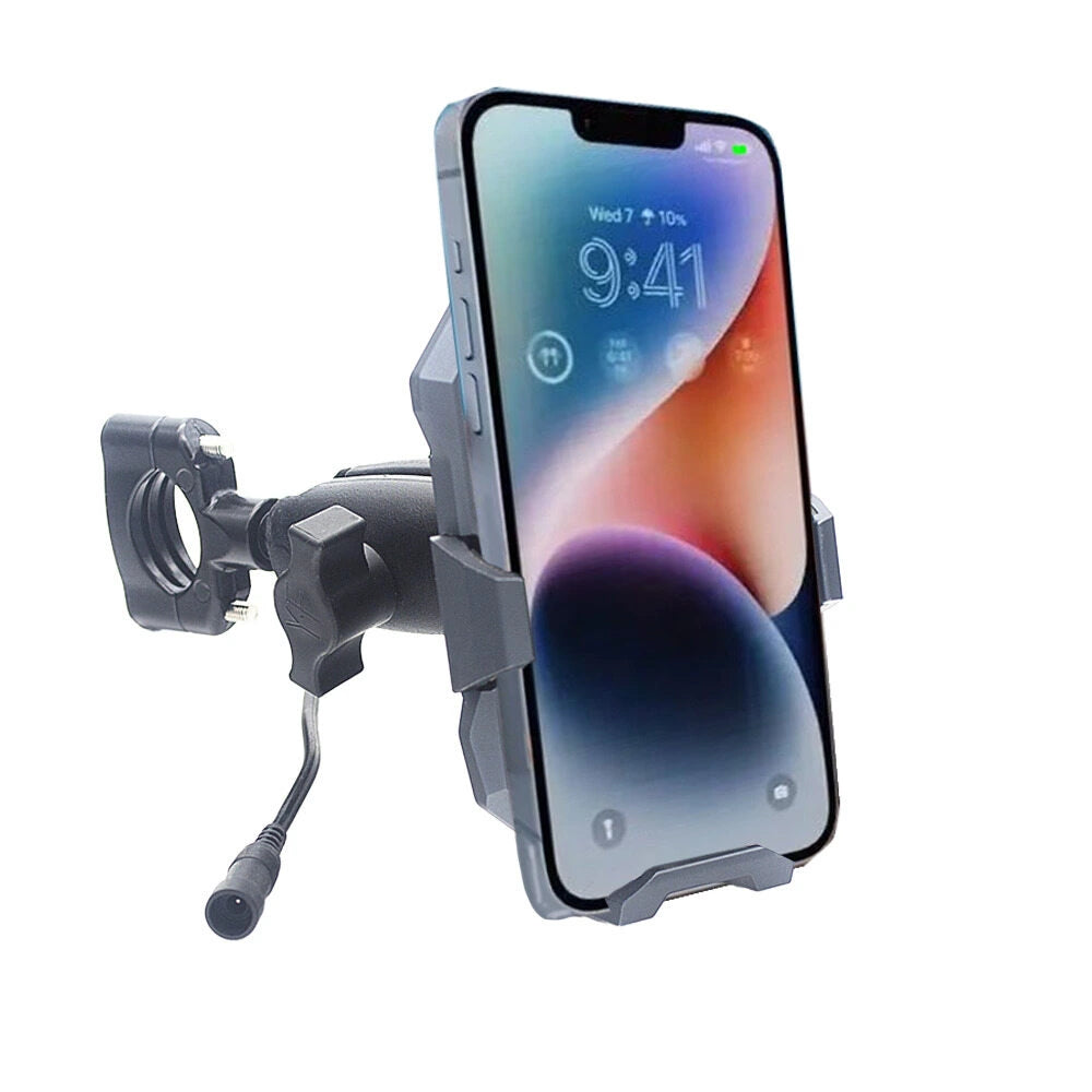 RidePower metal inductive phone mount IP67 rated vibration dampening