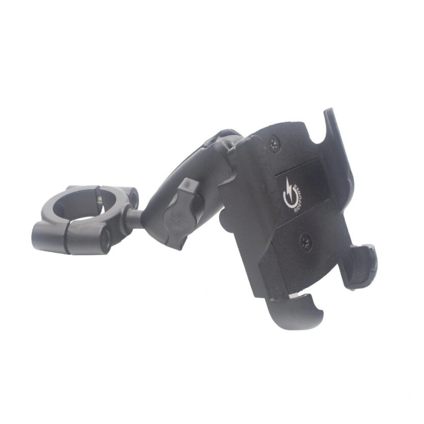 Black metal motorcycle or bike phone mount 