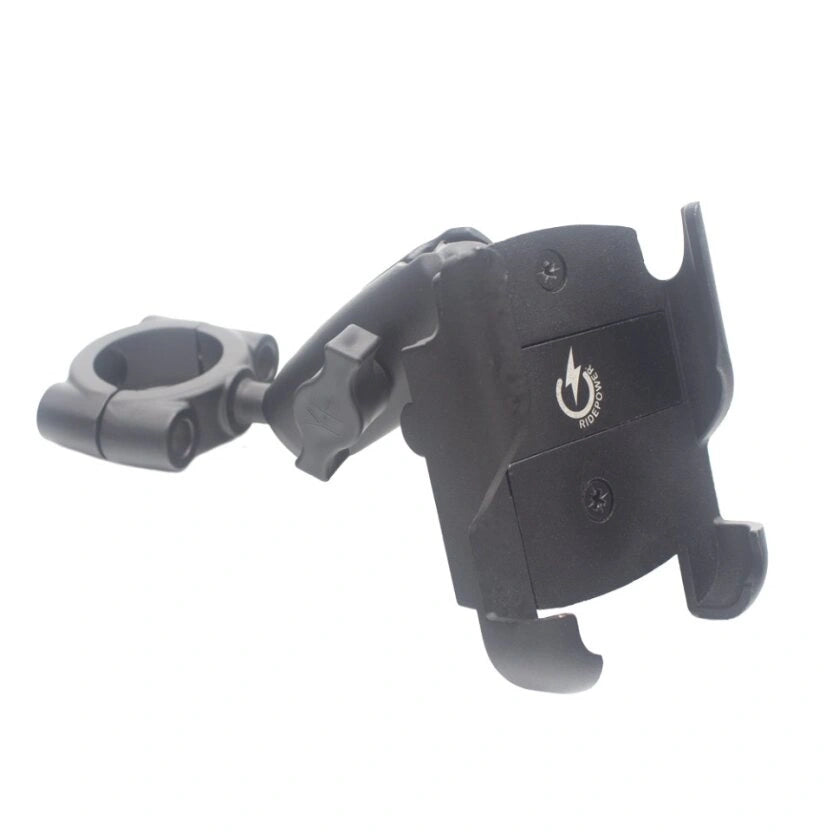 RidePower phone mount bracket for mid‑diameter handlebars
