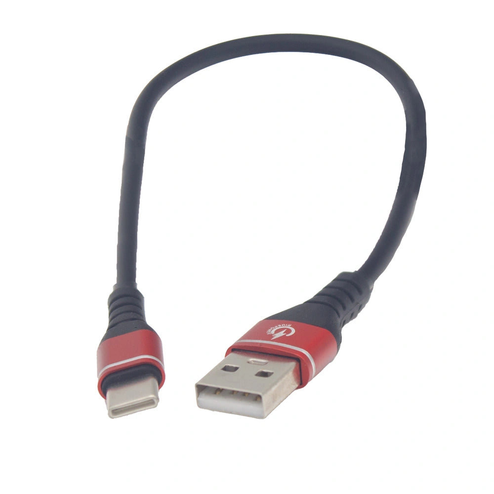 USBA to USBC phone charging and data cable 12"