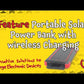 Portable Power Bank + Wireless Phone Charging + Backup Solar Panel