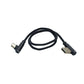 RidePower 18 inch 90‑degree USB‑A to USB‑C motorcycle charging cable