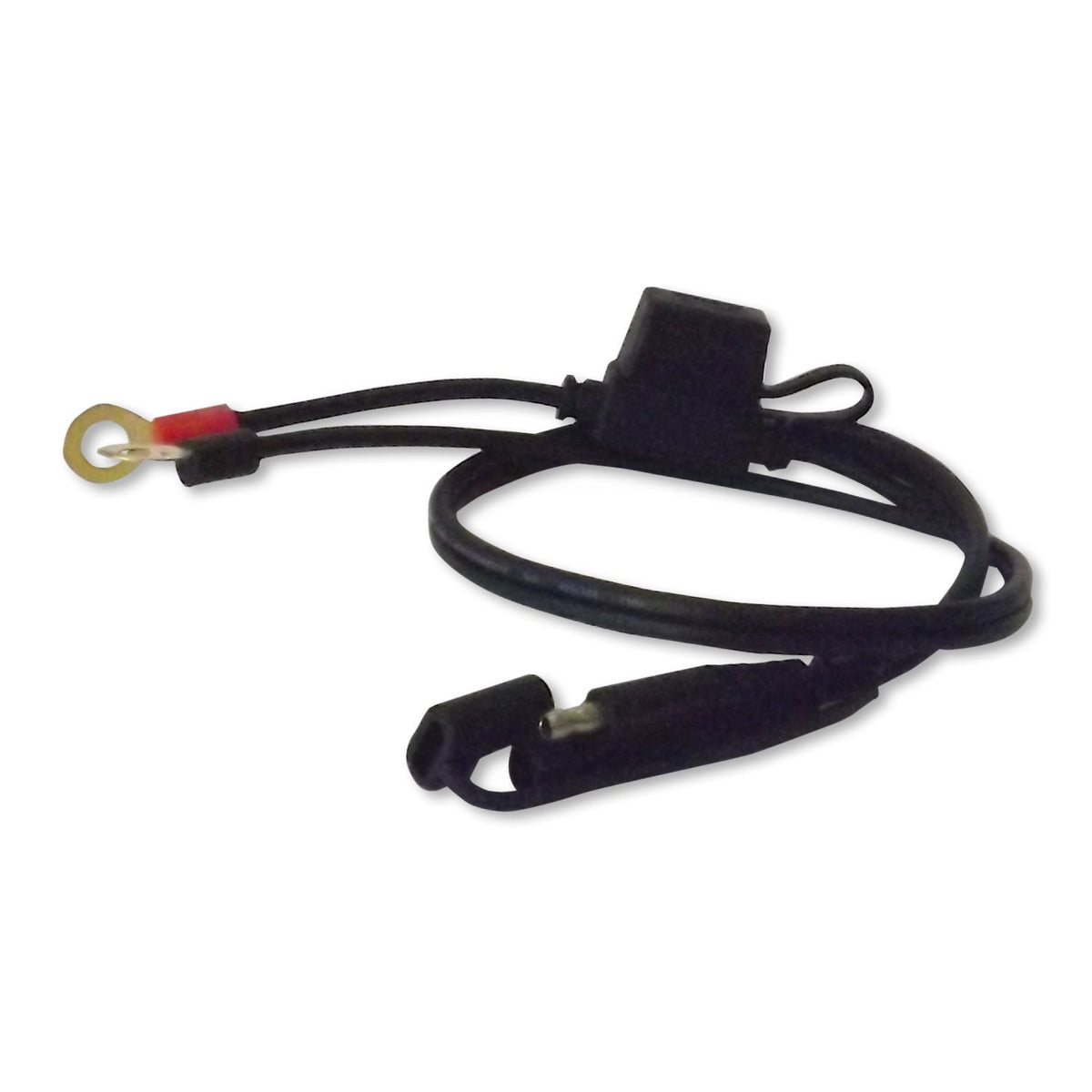 RidePower 2‑foot SAE to ring terminal battery connector cable with 7.5A fuse