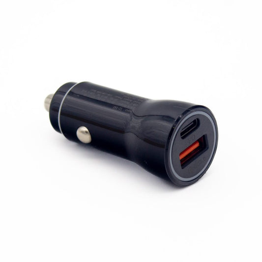Cigarette lighter power adapter-USA adapter USB Port USBC port 3.0 charging 15 Watt Black Dimensions 5/8" Dia base x 2 1/4" tall