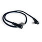 18" Cable with male USB 90 Degree to 90 degree male Lightning Phone Charging Cable