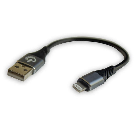 7 1/2" male USB to male Lightning Phone Charging Cable