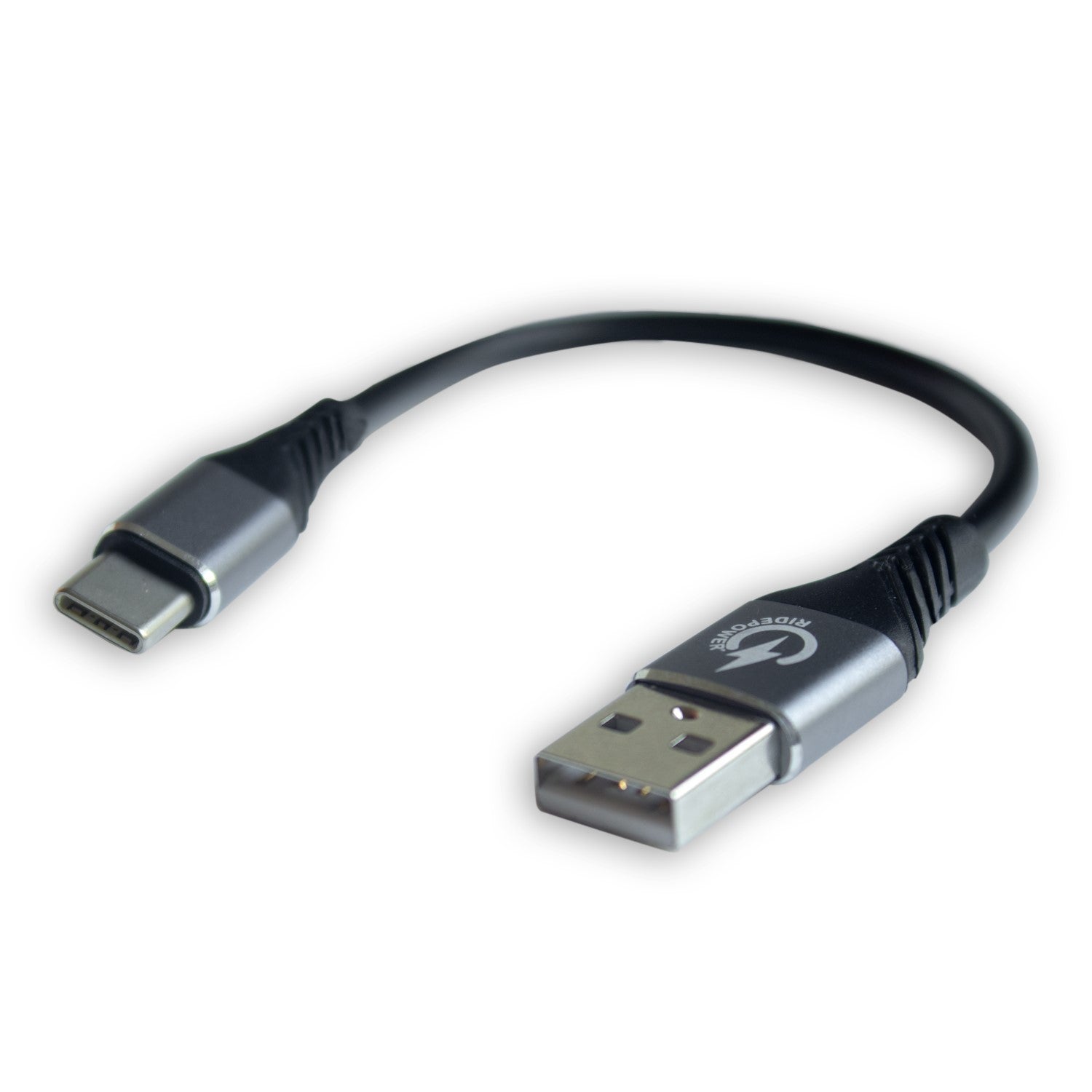 Heavy Duty USB to USBC Phone Charging Cable 7 1/2" Length Male USB connector and Male USBC connector TPE Cable Outdoor rated Durable